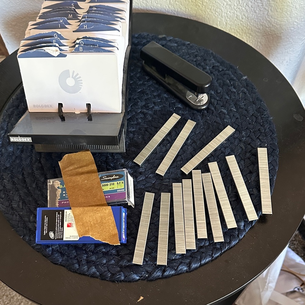 Office Supplies:  Rolodex &  Stapler with Staples